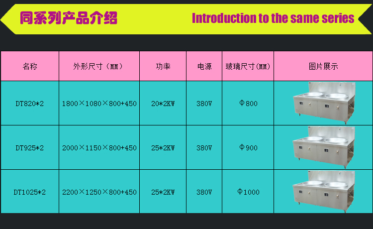 DT820×2電磁雙頭大鍋灶